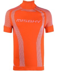 T-shirt girocollo stampata arancione di Misbhv