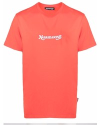 T-shirt girocollo stampata arancione di Nasaseasons