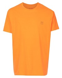 T-shirt girocollo stampata arancione di OSKLEN