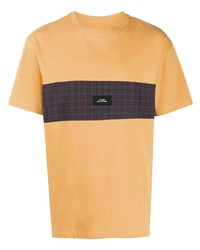 T-shirt girocollo stampata arancione di PACCBET