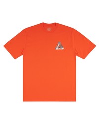 T-shirt girocollo stampata arancione di Palace