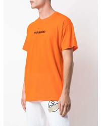 T-shirt girocollo stampata arancione di Anti Social Social Club