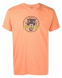 T-shirt girocollo stampata arancione di Ralph Lauren RRL