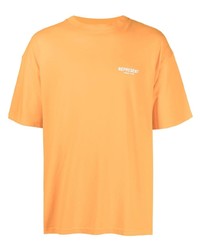 T-shirt girocollo stampata arancione di Represent