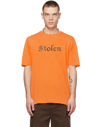 T-shirt girocollo stampata arancione di Stolen Girlfriends Club