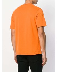 T-shirt girocollo stampata arancione di JW Anderson