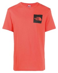 T-shirt girocollo stampata arancione di The North Face