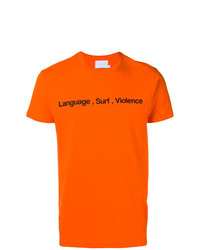 T-shirt girocollo stampata arancione di The Silted Company