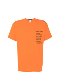 T-shirt girocollo stampata arancione di United Standard