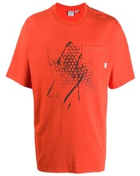 T-shirt girocollo stampata arancione di Vans