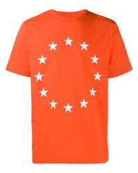 T-shirt girocollo stampata arancione di Études