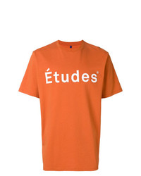 T-shirt girocollo stampata arancione di Études