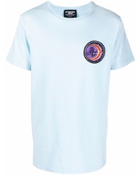 T-shirt girocollo stampata azzurra di Enterprise Japan