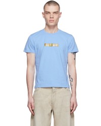 T-shirt girocollo stampata azzurra di Eytys