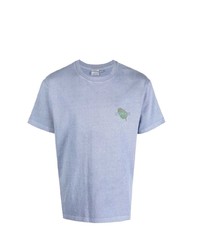 T-shirt girocollo stampata azzurra di Gramicci