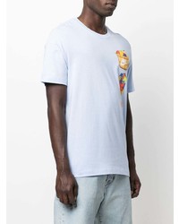 T-shirt girocollo stampata azzurra di Nike