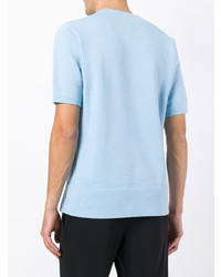 T-shirt girocollo stampata azzurra di VISVIM