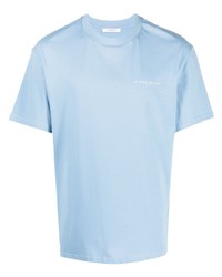 T-shirt girocollo stampata azzurra di Ih Nom Uh Nit