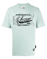 T-shirt girocollo stampata azzurra di Izzue