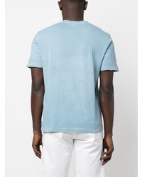 T-shirt girocollo stampata azzurra di Jacob Cohen