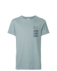 T-shirt girocollo stampata azzurra di Kent & Curwen