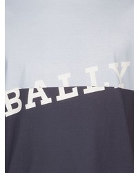 T-shirt girocollo stampata azzurra di Bally