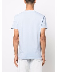 T-shirt girocollo stampata azzurra di Diesel