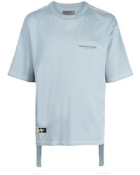 T-shirt girocollo stampata azzurra di Musium Div.