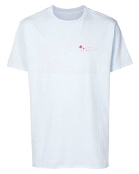 T-shirt girocollo stampata azzurra di OSKLEN