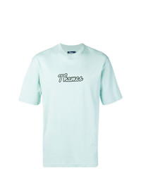 T-shirt girocollo stampata azzurra di Thames