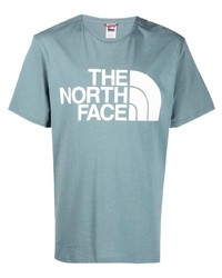 T-shirt girocollo stampata azzurra di The North Face