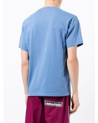T-shirt girocollo stampata azzurra di Kenzo