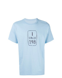 T-shirt girocollo stampata azzurra di VISVIM