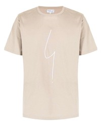 T-shirt girocollo stampata beige di agnès b.