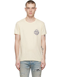 T-shirt girocollo stampata beige di Alchemist