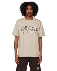 T-shirt girocollo stampata beige di Billionaire Boys Club