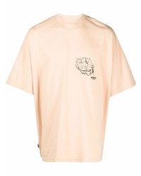 T-shirt girocollo stampata beige di Bonsai