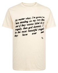 T-shirt girocollo stampata beige di Brockhampton
