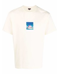 T-shirt girocollo stampata beige di Clot