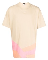 T-shirt girocollo stampata beige di Comme Des Garcons Homme Plus