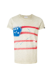 T-shirt girocollo stampata beige di Converse