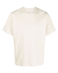 T-shirt girocollo stampata beige di Coperni