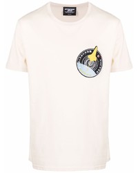 T-shirt girocollo stampata beige di Enterprise Japan