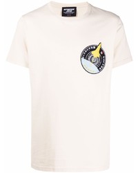 T-shirt girocollo stampata beige di Enterprise Japan