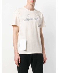 T-shirt girocollo stampata beige di A-Cold-Wall*