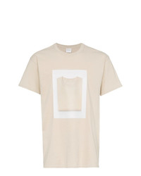 T-shirt girocollo stampata beige di Just A T-Shirt