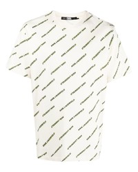 T-shirt girocollo stampata beige di Karl Lagerfeld