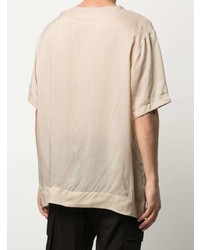 T-shirt girocollo stampata beige di Y-3
