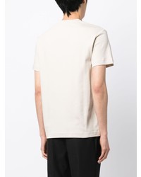 T-shirt girocollo stampata beige di Calvin Klein