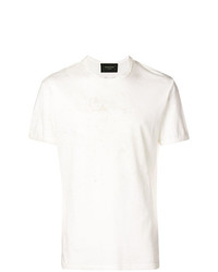 T-shirt girocollo stampata beige di Mr & Mrs Italy